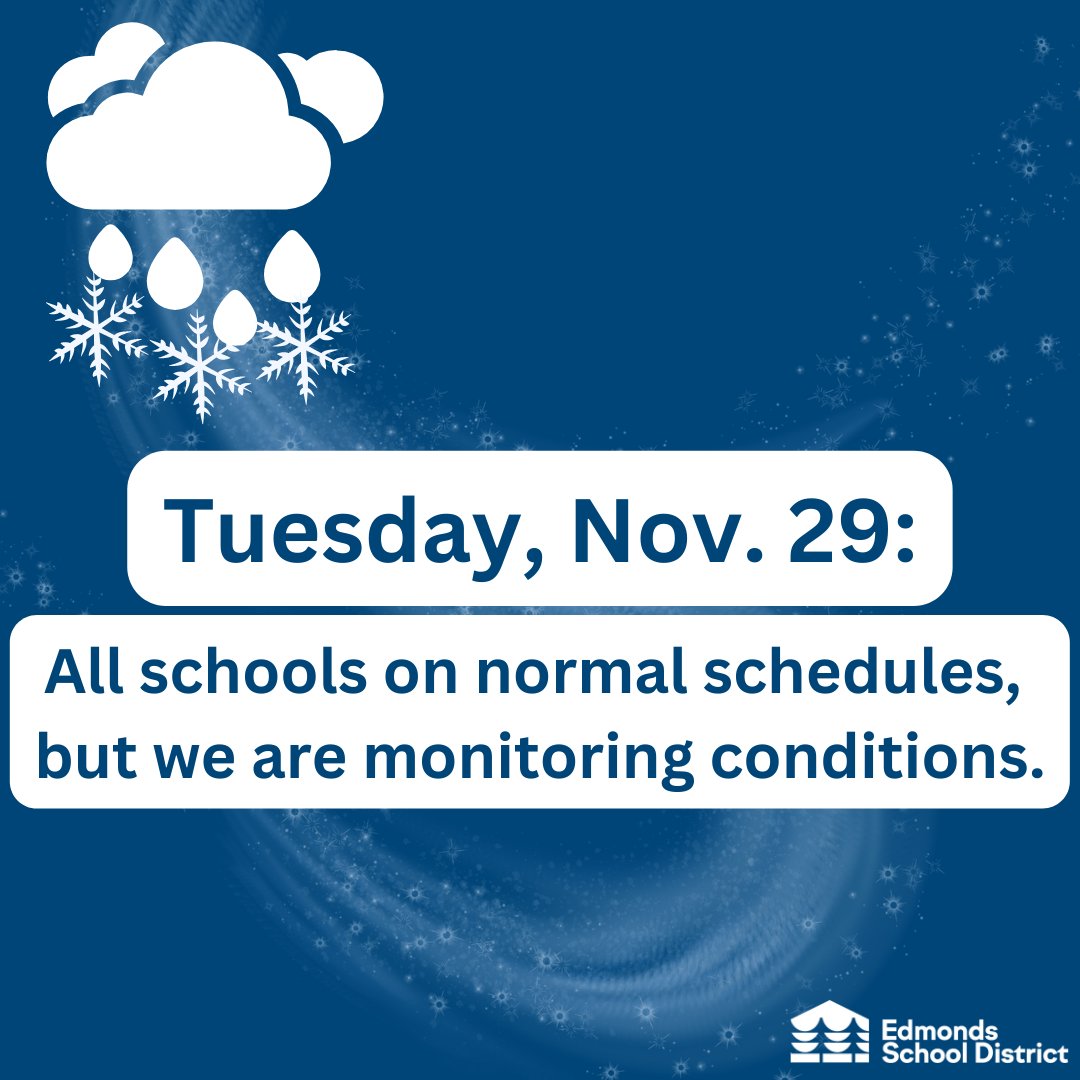 Edmonds School District Schedule
