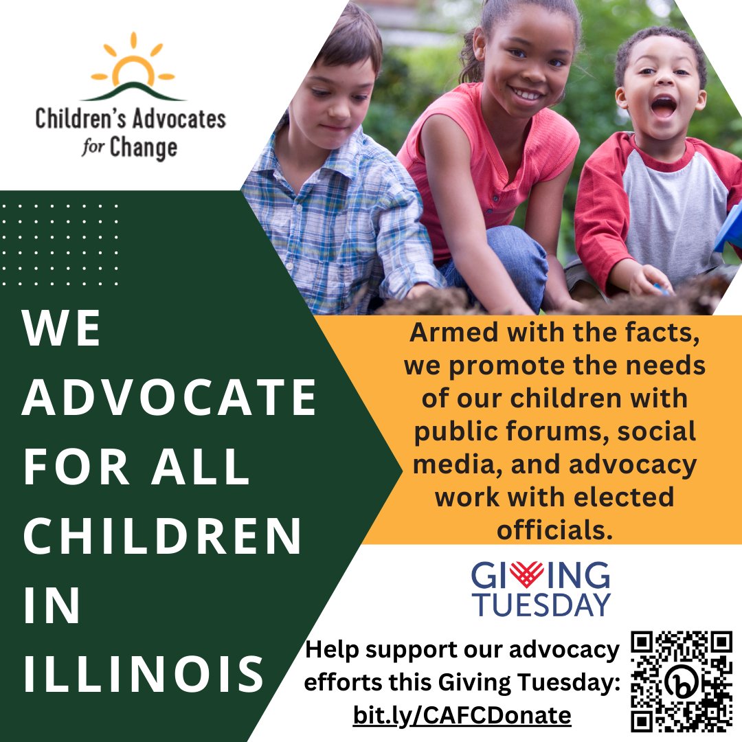 childrensadvocs's tweet photo. This #GivingTuesday, consider a donation to Children's Advocates for Change as we work for the policies to improve the well-being of children across the state. Just go to our website https://t.co/AThvomahCB to make your contribution. Thank you! #childadvocacy #givingtuesday https://t.co/J3ApWi2B8C