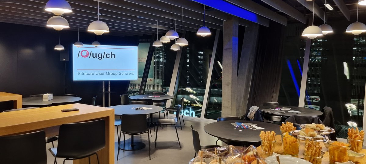 Hahn1Christian's tweet photo. @sugch is about to start with fantastic topics
Xmcloud, CDP + Personalize and the Road to Headless #sugch
Amazing location at Airport Zürich Offices #sitecore @WeAreSitecore https://t.co/INLxEA3xMC