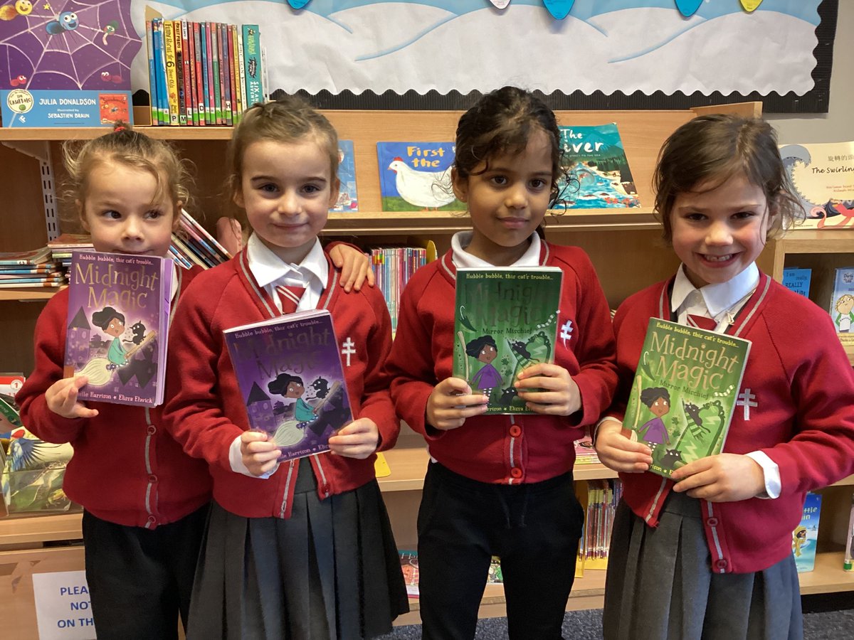 NHPrepLibrary's tweet photo. Aurora, Sienna, Sithara and Hedy all took out ‘Mirror Magic’ books by @MHarrison13 in their Library session today. These short chapter books brightly illustrated by @ElissaElwick are perfect for this age group.
@NewHallPrep @StripesBooks #readingforpleasure #nhprepreads https://t.co/CTDrZJaSa4