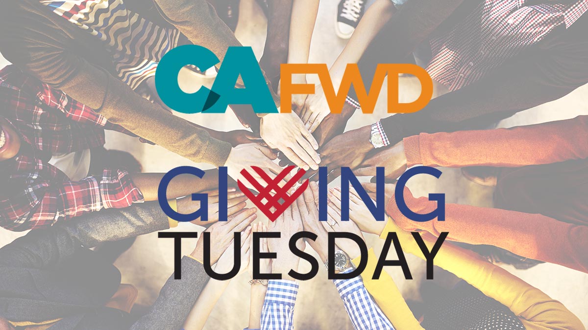 MoveCAFWD's tweet image. It's #GivingTuesday – a day to celebrate generosity! CA FWD is thrilled to work with many organizations across CA, transforming communities &amp;amp; increasing shared prosperity. We'll be sharing messages from our partners about the good work they're doing! #fwdtogether #inpartnership
