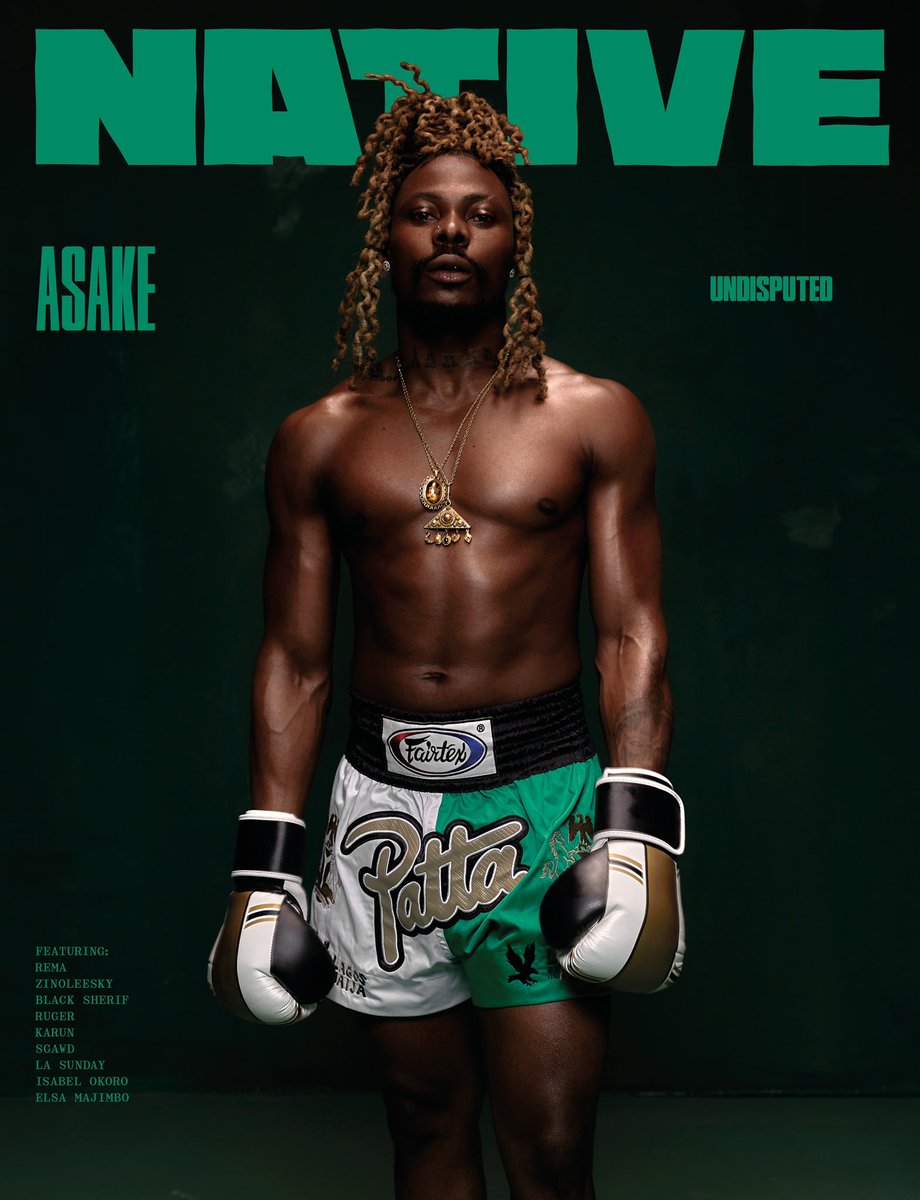 NativeMag's tweet photo. The Undisputed Champion of The Year, Ololade Asake has arrived.
For our Ember 2022 #TheResetIssue, @Asakemusik talks about being booed off the stage at OAU, his love for @olamide and the influences of Fuji Music on his sound.
Full Story: https://t.co/YVAIbvKIWk https://t.co/slAKezsQk0