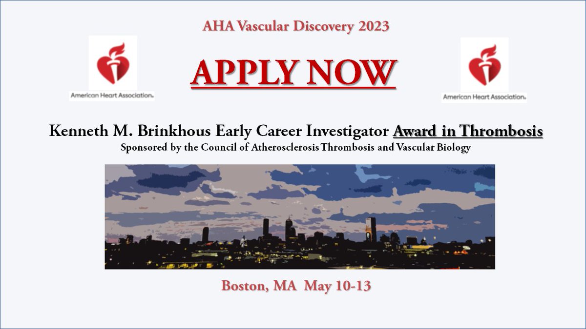 DrKoupenova's tweet photo. #EarlyCareer Investigators studying #Thrombosis, consider applying for the #Brinkhous award 👇
It is a great way to get recognized and show your work!
Deadline: Jan 11th, 2023
https://t.co/xsaXuh6Ifp https://t.co/IRvhi6DY2M