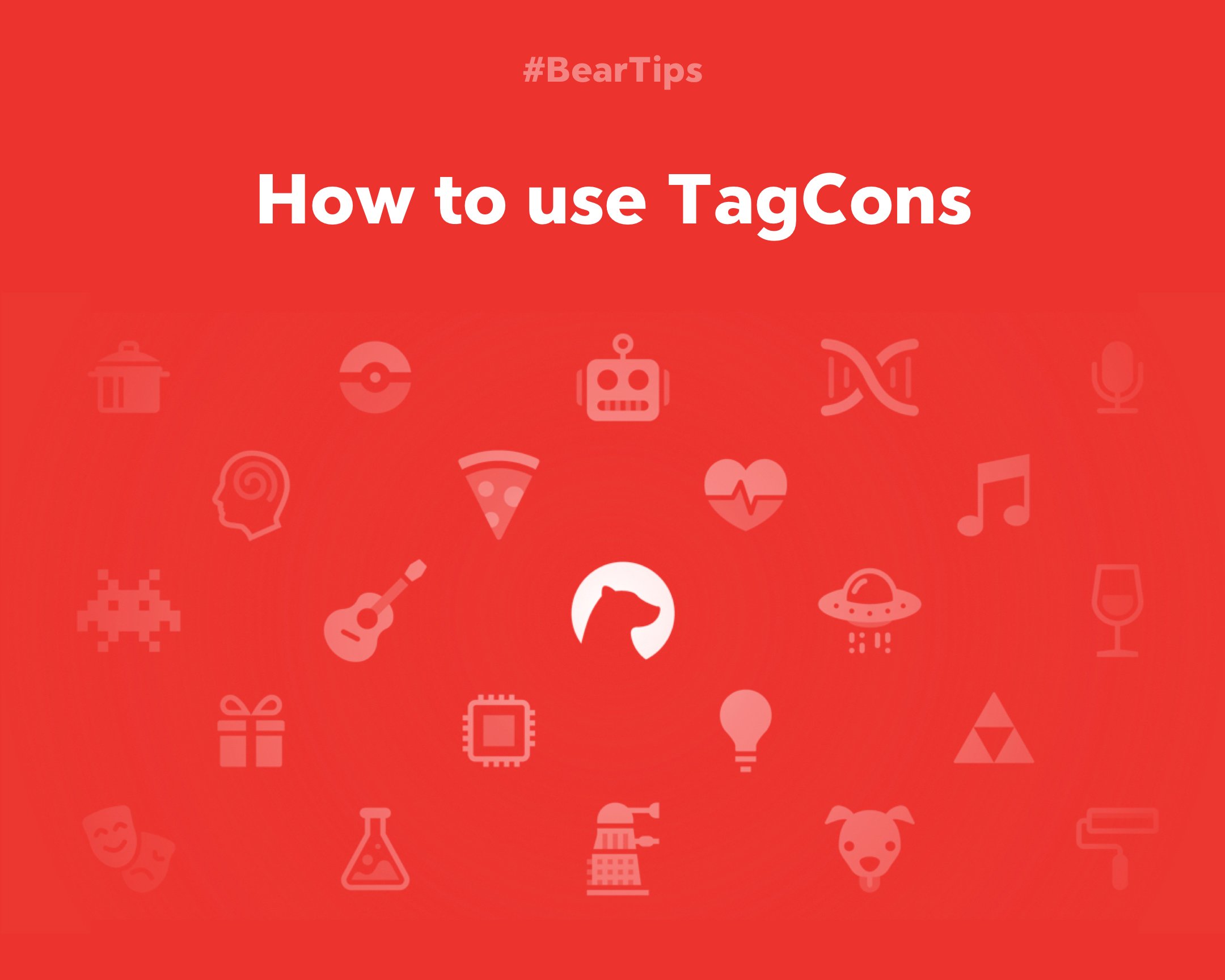 Bear markdown notes on twitter tagcons aren t essential but they