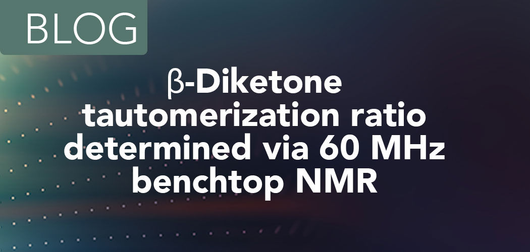 Nanalysis's tweet photo. See how #benchtopNMR can be utilized to determine the keto-enol tautomerization ratio of the β-diketone dimedone. #teachingNMR #undergradlab #chemed #nmr
Read blog 👇
https://t.co/V6tFuQakHA https://t.co/yScP0mTUOL