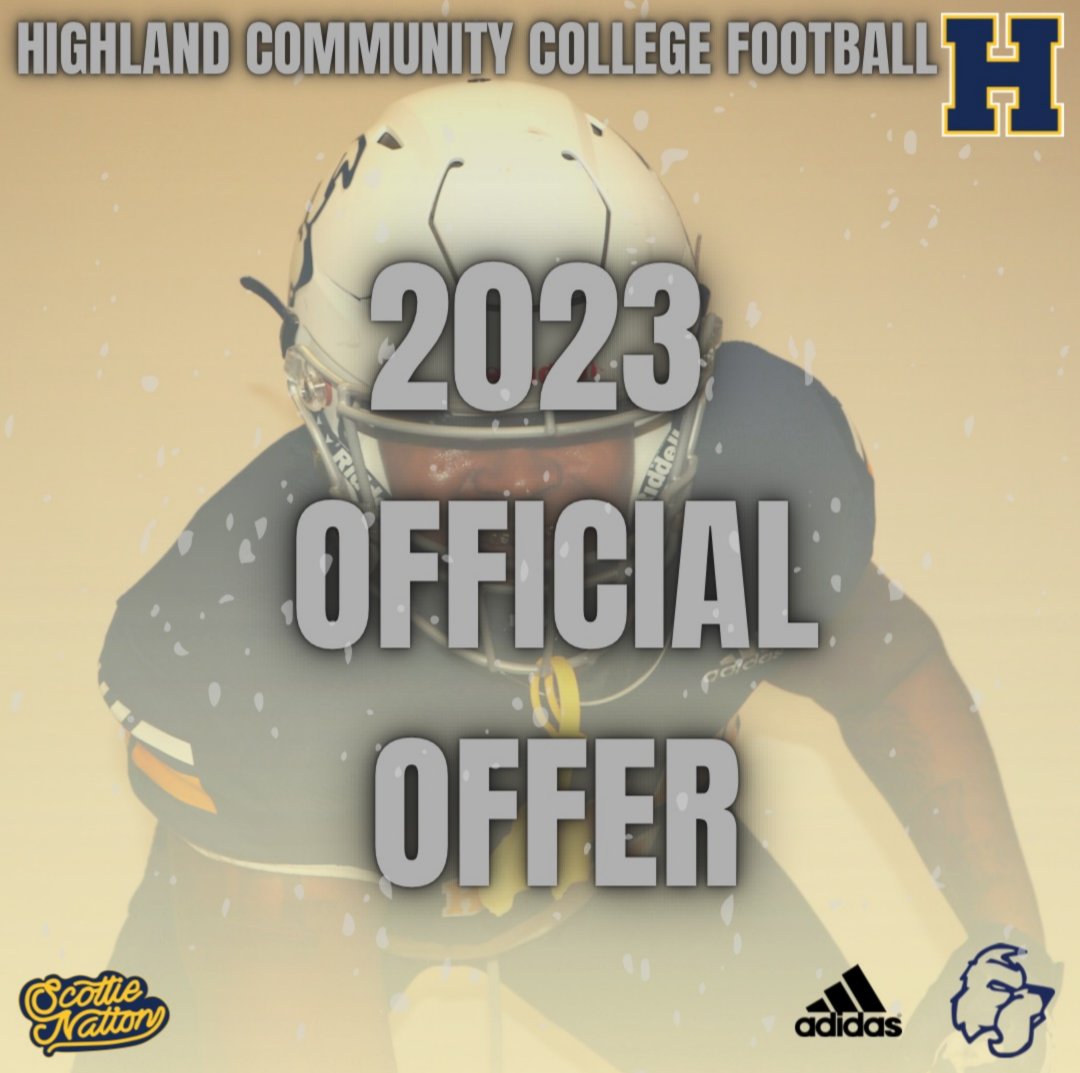 JordanSikes7's tweet photo. After a great conversation with @CoachHattenJr I am grateful for my first offer from Highland Community College @HCCscotties @highlandcc

@BayHighFball959 @CoachTBarr @AKBuddyRo @elitefootballac https://t.co/38oXCrqrNS