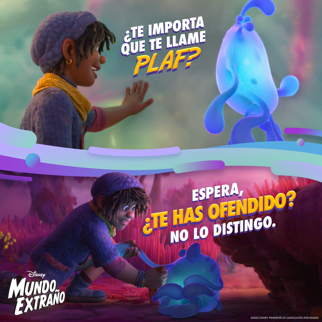 DisneySpain's tweet image. Spoiler: ¡tú también vas a querer tener un Plaf en tu vida! ❤️ Del estudio de ‘Encanto’ y ‘Frozen’ no puedes perderte #MundoExtraño. ¡YA EN CINES! 

Consigue ya tu entrada: bit.ly/MundoExtranoEn…