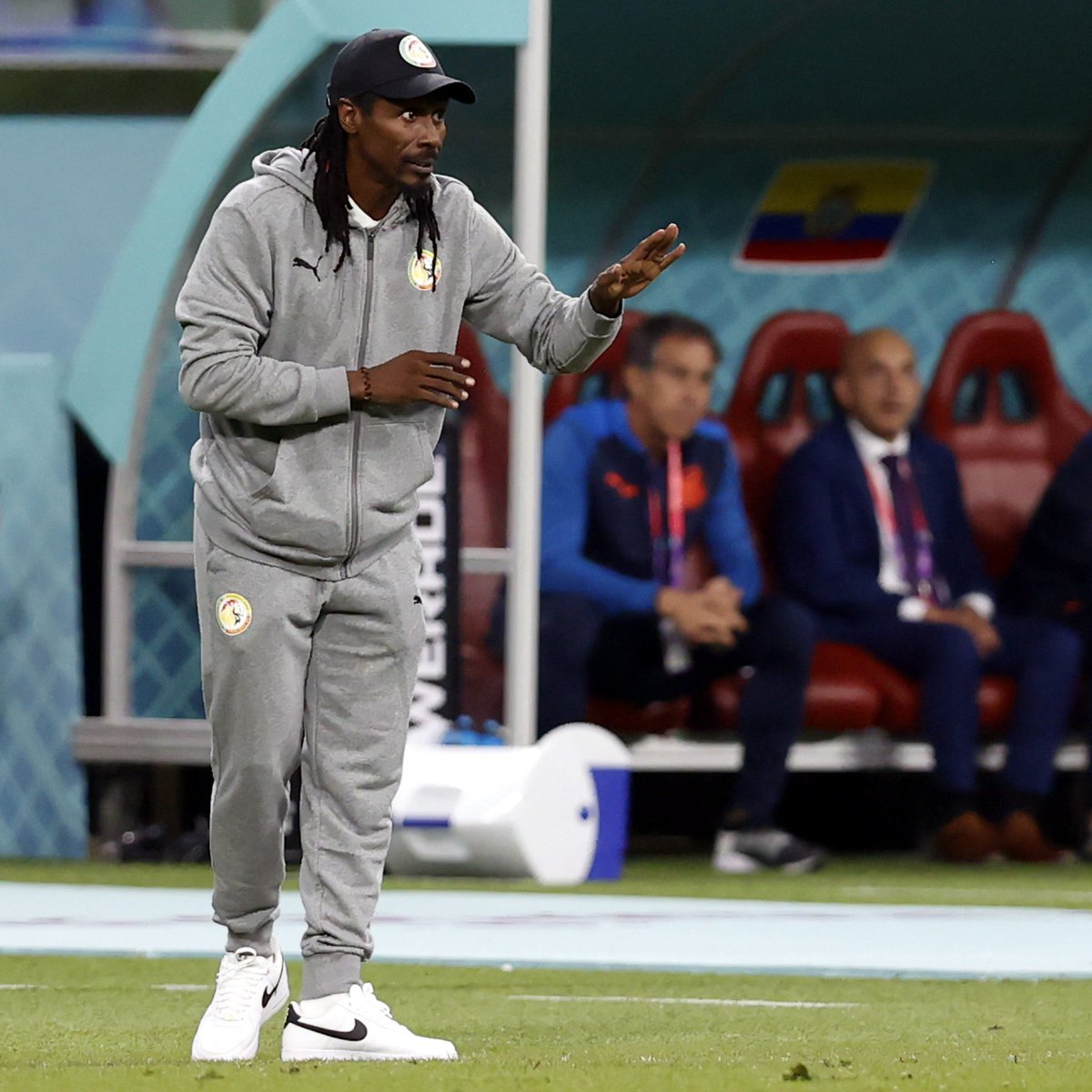 PanAfricaFooty's tweet photo. Aliou Cissé: "I also dedicate this victory to Sadio Mané..." 🇸🇳💛
#FIFAWorldCup #Senegal #Sen #SENECU #TeamSenegal #QatarWorldCup2022 #Qatar2022 #FIFAWorldCupQatar2022 #FIFAWorldCup https://t.co/DJe7fZrzng