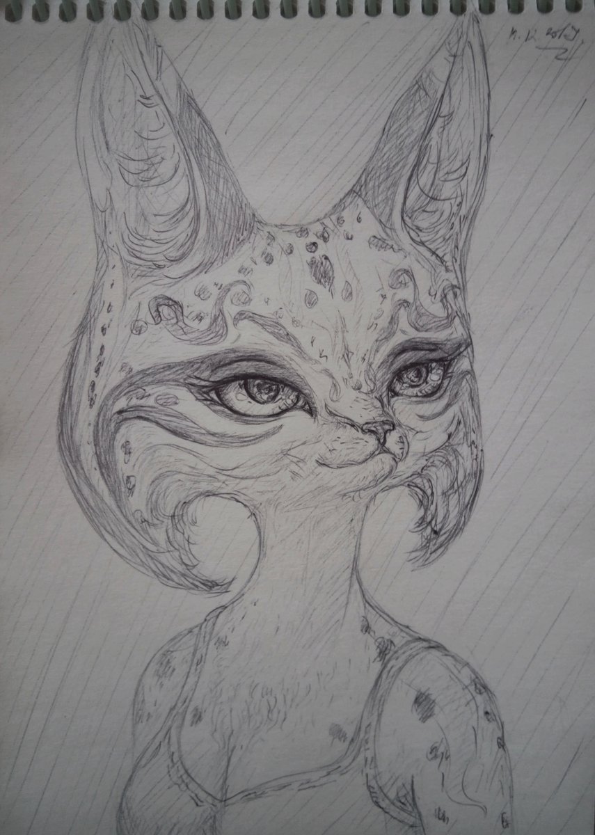 ElnNagg's tweet photo. A lynx that I made in 3D for an animation shot.
2017 year
#elnnagg #sketches #drawing #OC #original_character https://t.co/HNAXQw61lN
