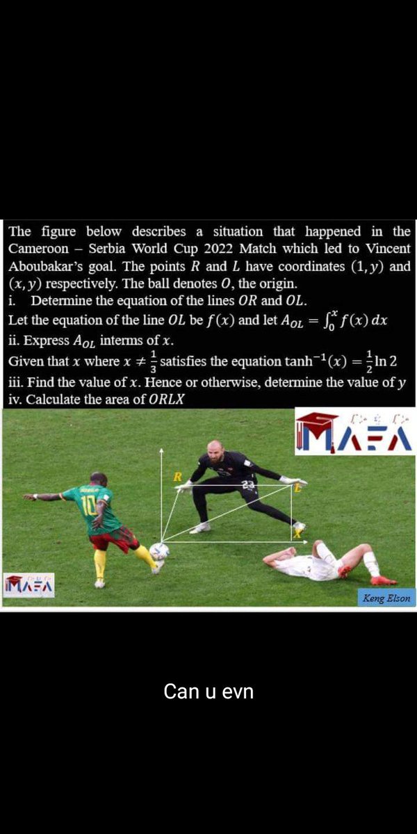 MwesigyePr's tweet photo. Vicent Aboubakar must have studied from Uganda. This can only be done by student who did applied mathematics. Ezi angle na VAR could not find itout https://t.co/nNG5SeqGM5