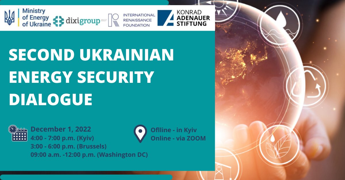 Come join us in person in Kyiv or online on December 1 for the Second Ukrainian Energy Security Dialogue. Inaugurated on the anniversary of Ukraine's referendum on independence, this year's discussion could not be more timely. How will the new energy security policy be built?