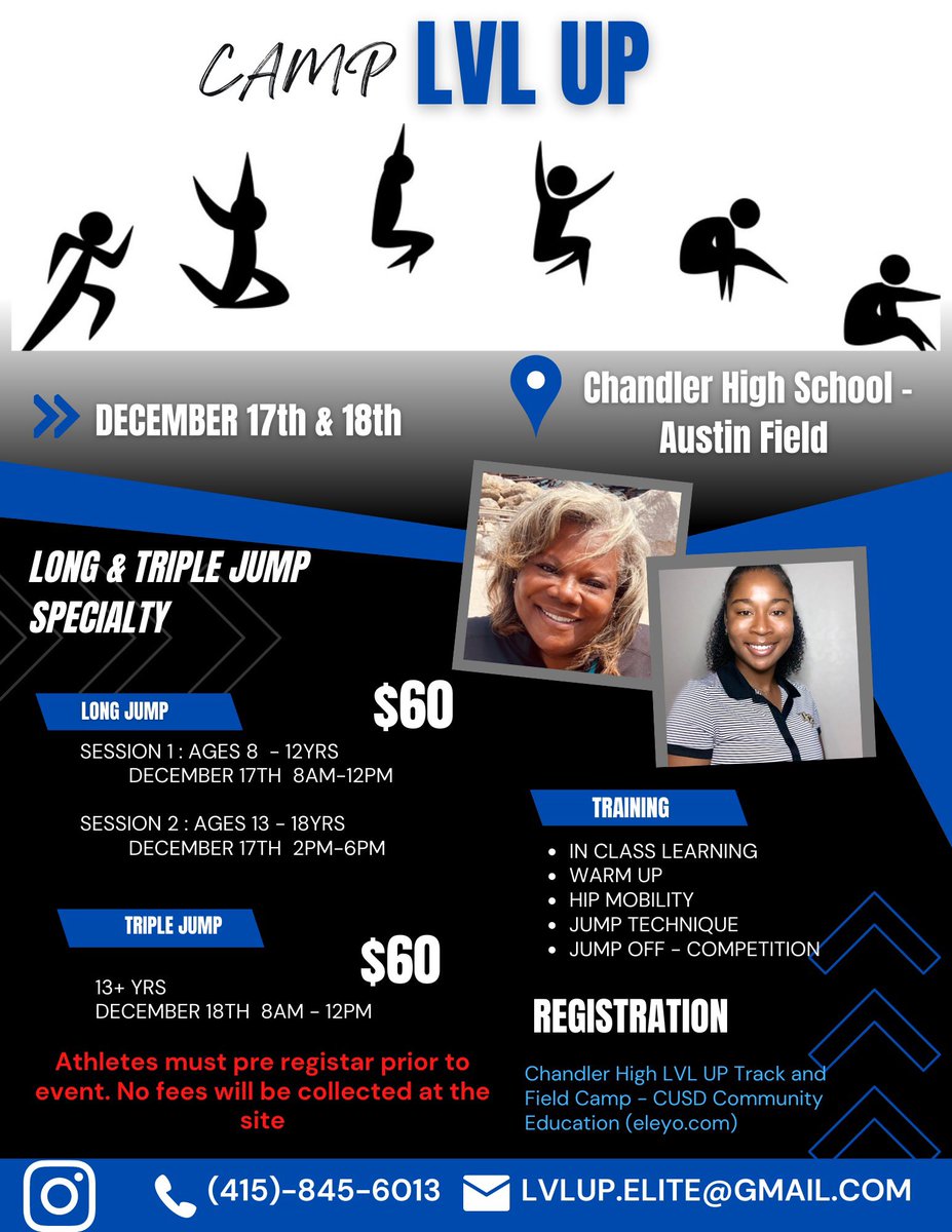 Jump Camp at Chandler High 12/17/22 &amp; 12/18/22