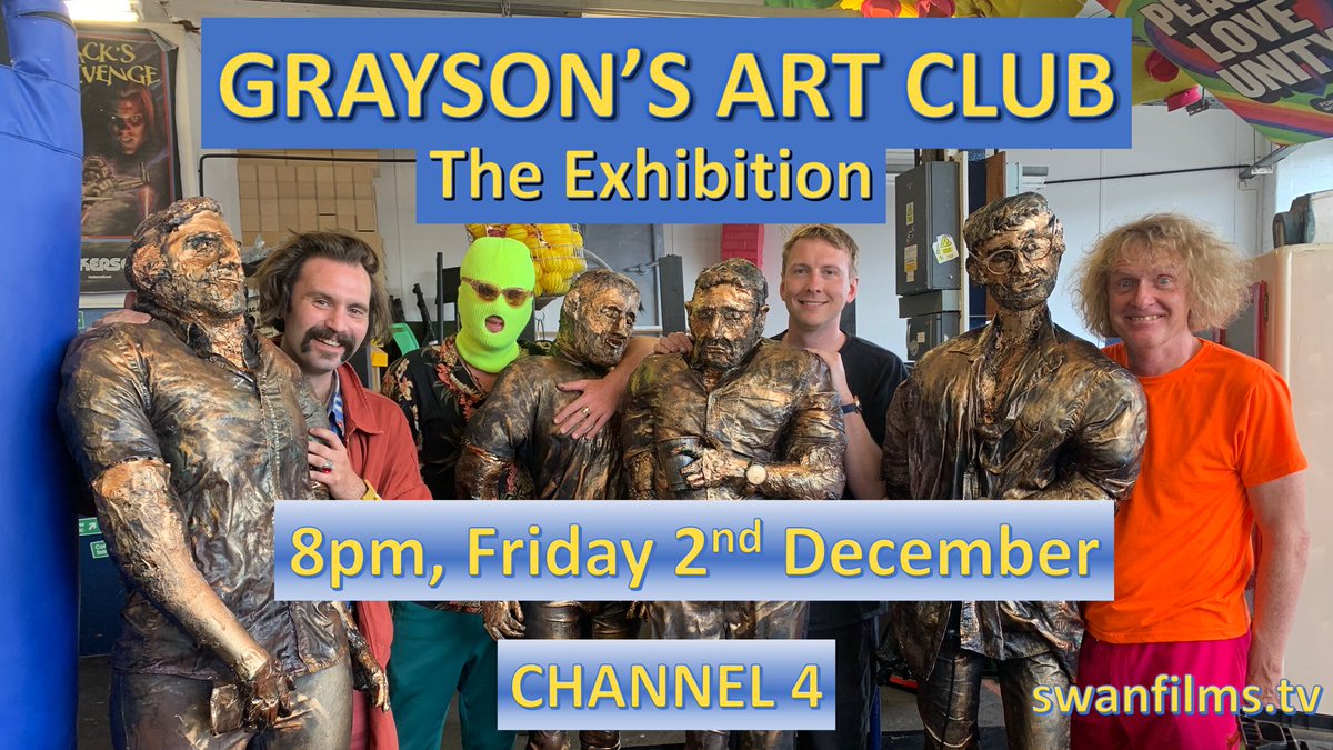 Special episode of #GraysonsArtClub, Friday 8pm on ⁦<a href="/Channel4/">Channel 4</a>⁩. Join ⁦<a href="/Alan_Measles/">Grayson Perry</a>⁩, ⁦<a href="/Philippa_Perry/">Philippa_Perry</a>⁩, ⁦<a href="/joelycett/">Joe Lycett</a>⁩ and fabulously talented members of the public as our biggest and most bonkers exhibition comes together at ⁦<a href="/mac_birmingham/">Midlands Arts Centre (MAC)</a>⁩. 
RT=🙏