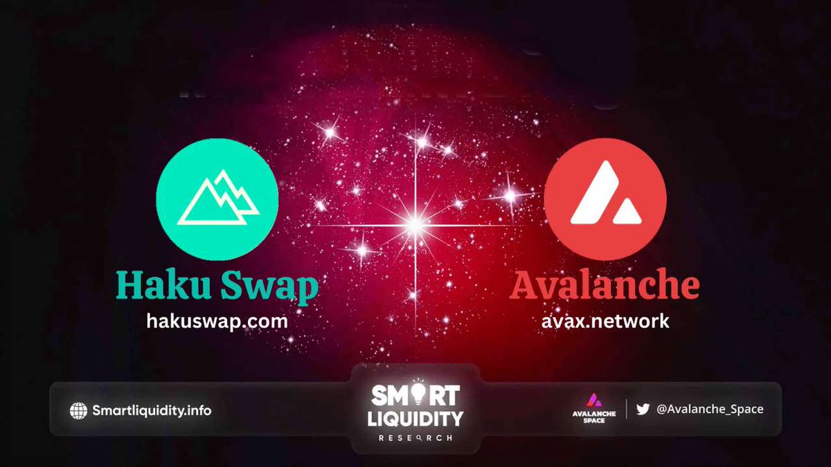Avalanche_Space's tweet image. 🔥 With unlimited earning opportunities, @HakuSwap extends beyond the #DEX.

🔥 Get rewarded for every trade &amp;amp; swap you make and the lowest trading fee &amp;amp; the Highest #APR farms on @Avalancheavax

🔽INFO
hakuswap.com