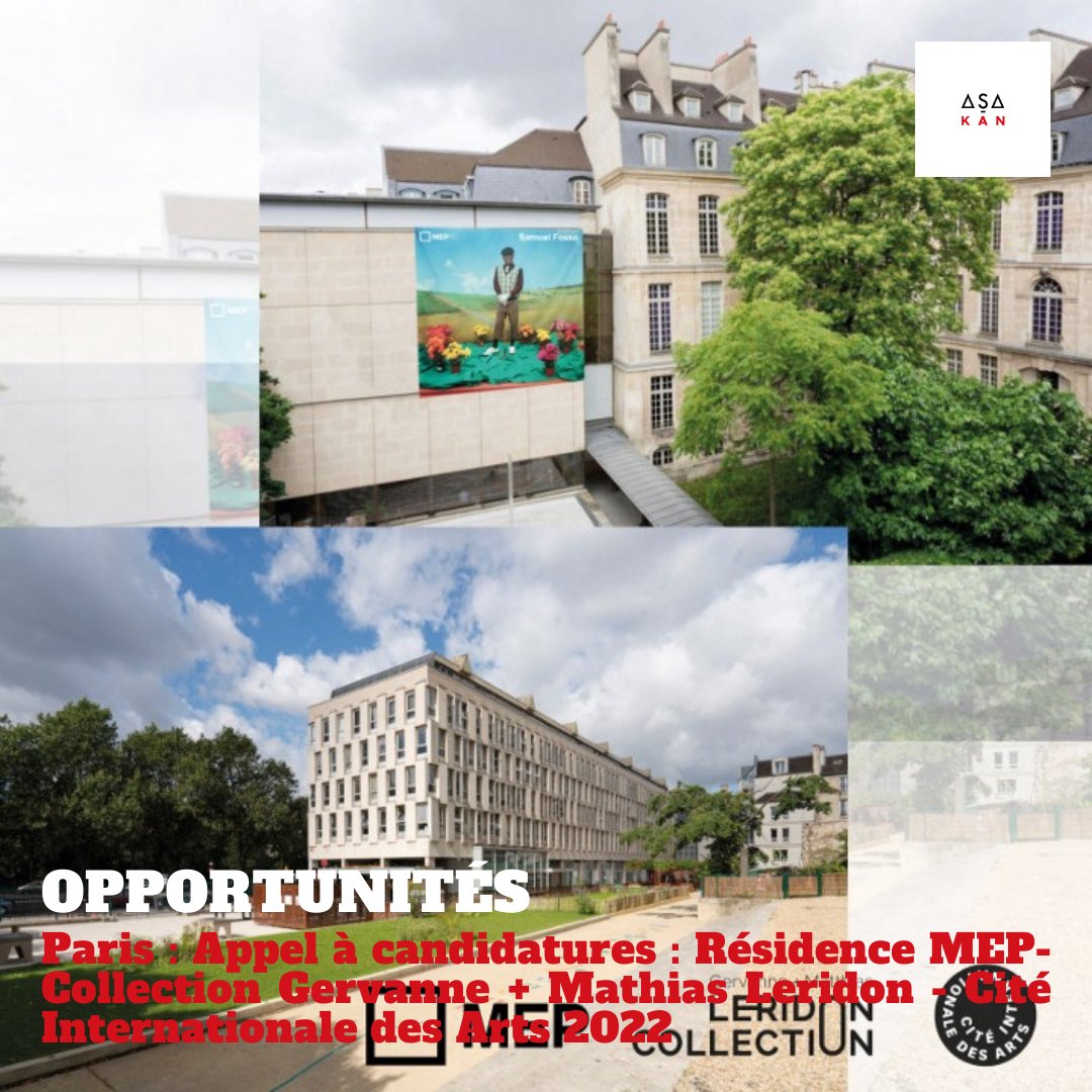 asakan_art's tweet photo. [#LeBlog]

La Résidence MEP — Collection Gervanne + Matthias Leridon — Cité internationale des arts est un programme de résidence qui s’adresse aux talents émergents de la photographie africaine, à l’initiative de Gervanne et Matthias Leridon et https://t.co/LmPItVTuRJ