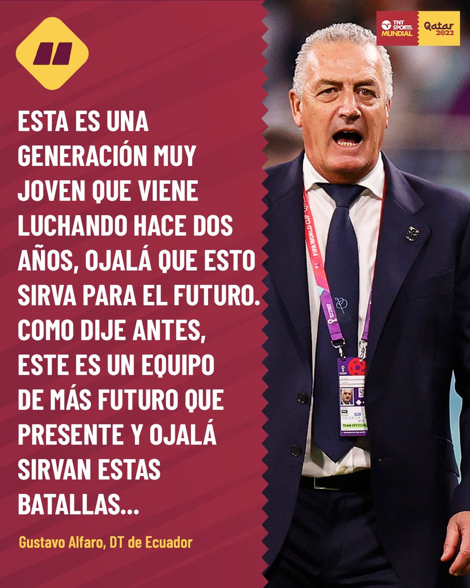 TNTSportsAR's tweet photo. ¿Estás de acuerdo con Gustavo Alfaro?

#TNTSportsMundial https://t.co/j9kZv8P5xp