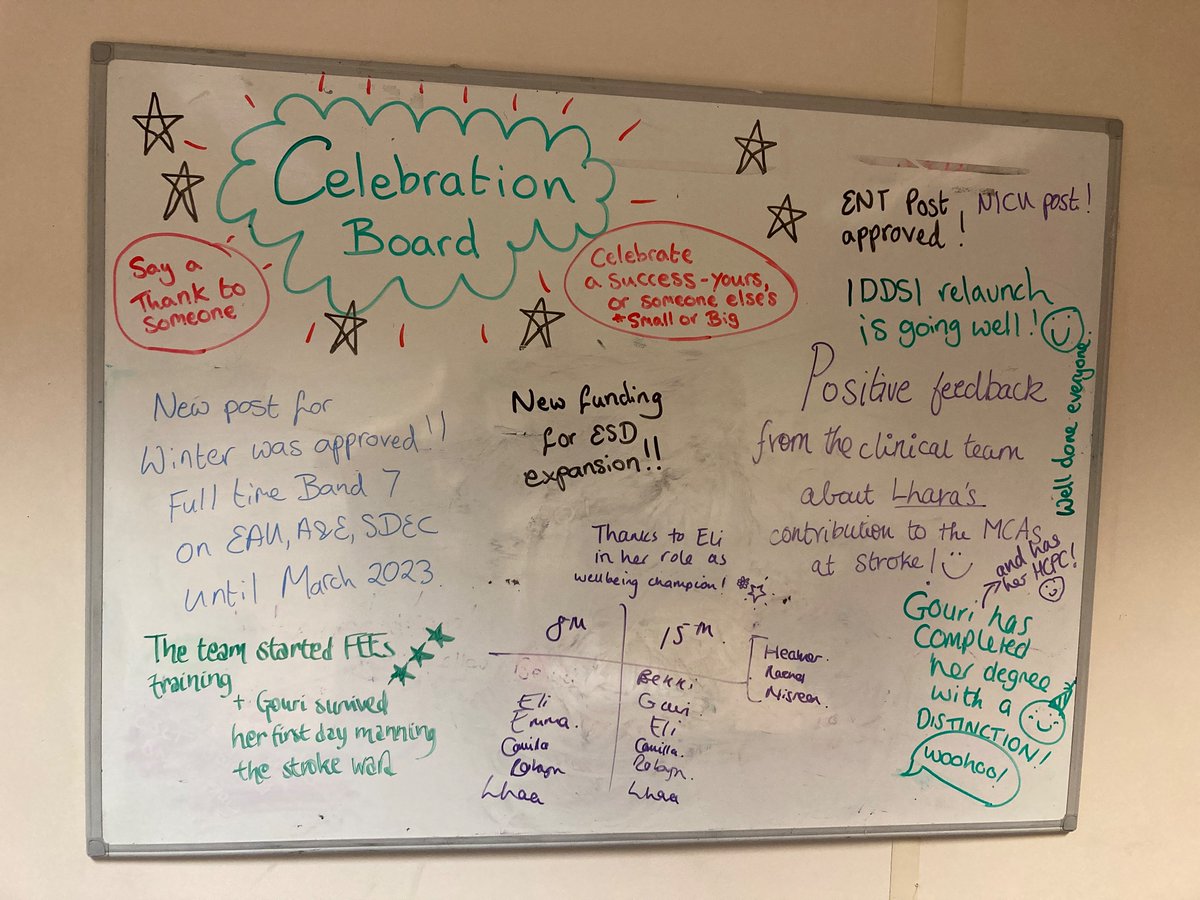SFH Adult Speech and Language Therapy Team (@sfh_slt) on Twitter photo Our new Service Development wall display is coming along nicely and sits along side our celebration board. Well done to everyone <a href="/sfh_slt/">SFH Adult Speech and Language Therapy Team</a> for all your hard work this year! <a href="/SFH_ChiefAHP/">Chief AHP for SFH</a> <a href="/Lindsey12788557/">Lindsey chapman</a> <a href="/drjthomas/">James Thomas</a> Our new Service Development wall display is coming along nicely and sits along side our celebration board. Well done to everyone <a href="/sfh_slt/">SFH Adult Speech and Language Therapy Team</a> for all your hard work this year! <a href="/SFH_ChiefAHP/">Chief AHP for SFH</a> <a href="/Lindsey12788557/">Lindsey chapman</a> <a href="/drjthomas/">James Thomas</a>