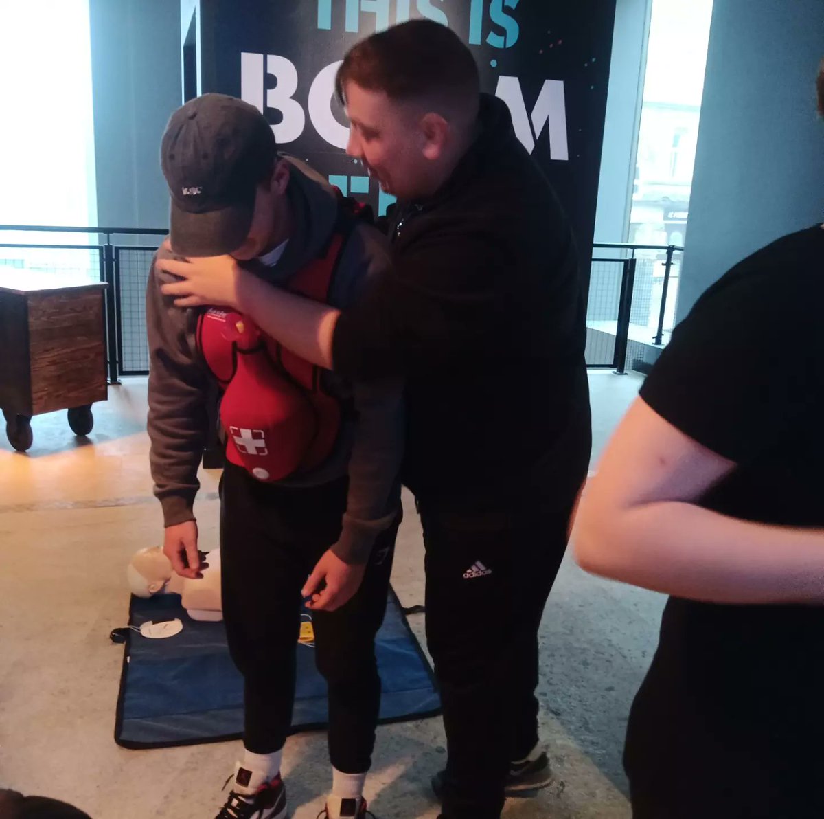 It's been a great day in Leeds teaching a quick Emergency First Aid At Work course to the brilliant team Boom Battle Bar Leeds . 
If you haven't been to one of the Boom Battle Bar UK establishments before, seek out your local one and pay it a visit, you won't be disappointed.