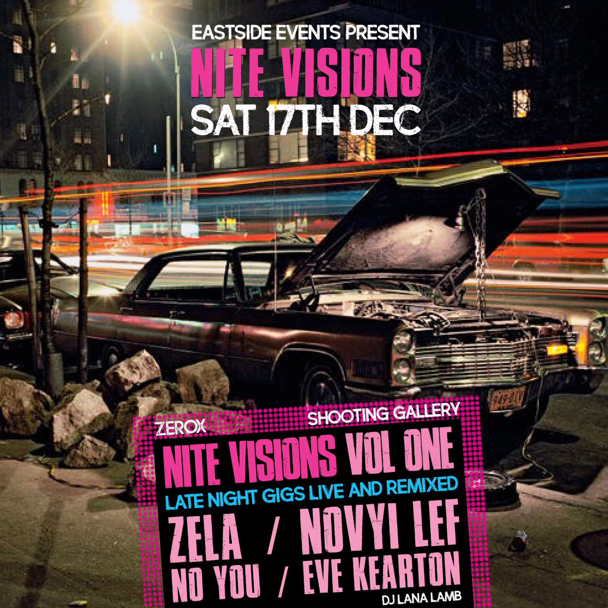 BEYOND FKN HYPED TO ANNOUNCE… 😈 

that we’ll be joined at the first ever ZEROX NITE VISIONS by some incredible NE talent in the form of <a href="/noyoumsc/">noyou</a>, <a href="/NOVYILEF/">NOVYI LEF</a>, Eve Kearton &amp; <a href="/_lanalamb_/">lana</a> on DEC 17TH 🔥🔥🔥

gonna be such a wkd party we CANNOT WAIT XXX