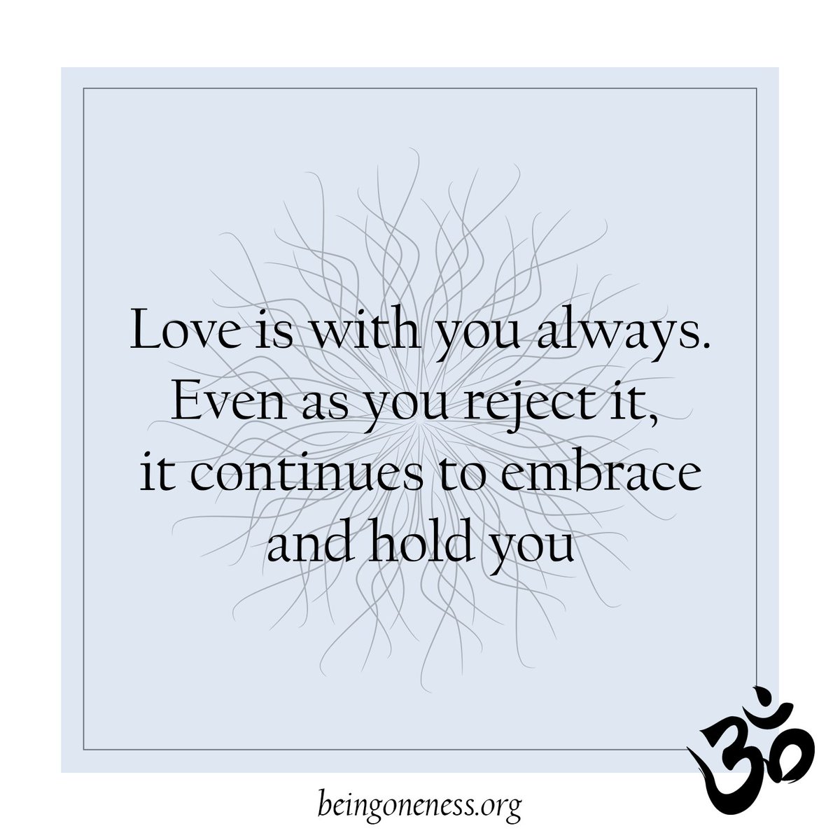 being_oneness's tweet photo. Love is with you always. Even as you reject it, it continues to embrace and hold you
#non_dualism #nondualism #advaita #vedanta #theself #nonduality #nondualityquotes #OneLove #love https://t.co/RippTLwXOk