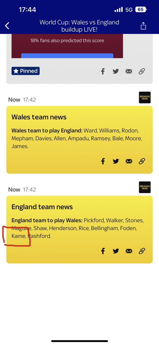 JakeKean95's tweet photo. @SkySportsNews  who’s the New England striker Kame 🤔😂😂😂 https://t.co/OOjscuPPEA