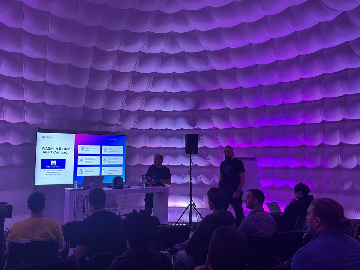 0xolesia's tweet photo. WASM is a way for adoption π«Ά
@henskensm are talking about #Swanky #PSP22 and #wasm
We do one mission πͺπͺπͺ
wasm is the future @WatanabeSota https://t.co/qGsXTXplhX