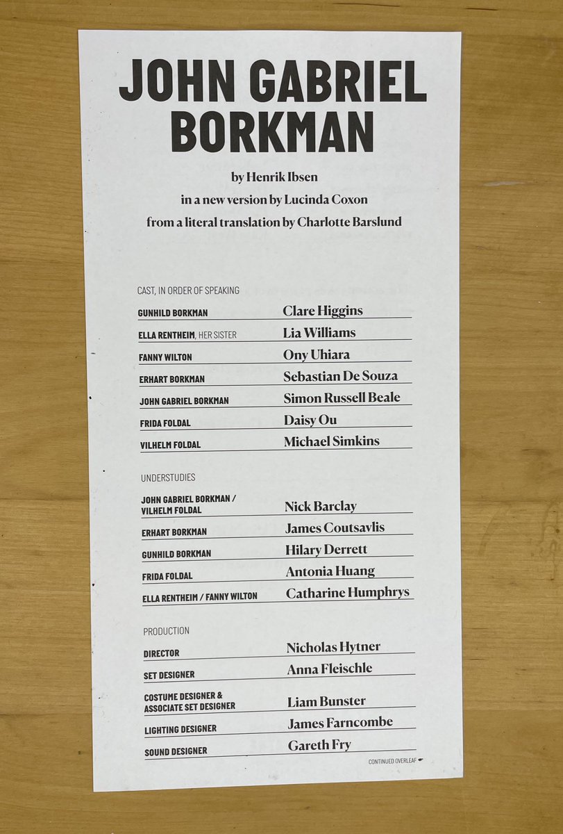 For the last two months I have rubbed shoulders with greatness and stared up at giants. 

I had been one of the greatest honours of my life.

All my love to everyone <a href="/_bridgetheatre/">Bridge Theatre</a> and special thanks to <a href="/NicBoltMan/">Nicola Bolton Management</a>. 

Onto the next one. X