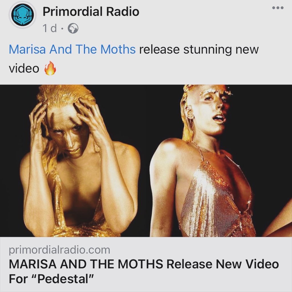 Thanks so much @ClassicRockMag and @PrimordialRadio 🥰🤘🏻💛

All music links and more can be found here: linktr.ee/marisaandthemo…

💛 

#magazine #radio #article #trackoftheweek #pedestal #marisaandthemoths #rock #grunge #gold #musicvideo #ukmusicscene