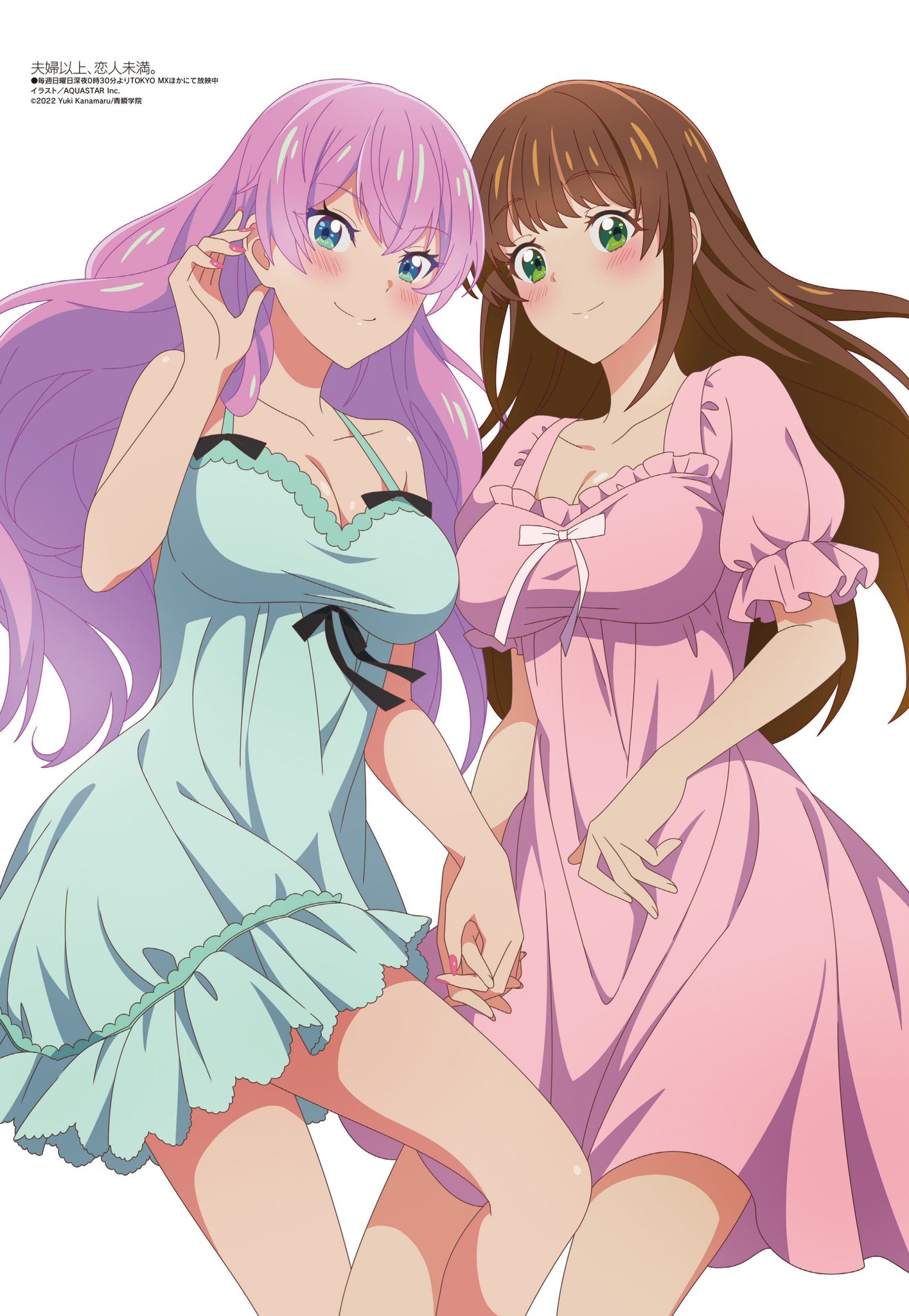 Anime Everyday on X: Akari & Shiori ❤️💚