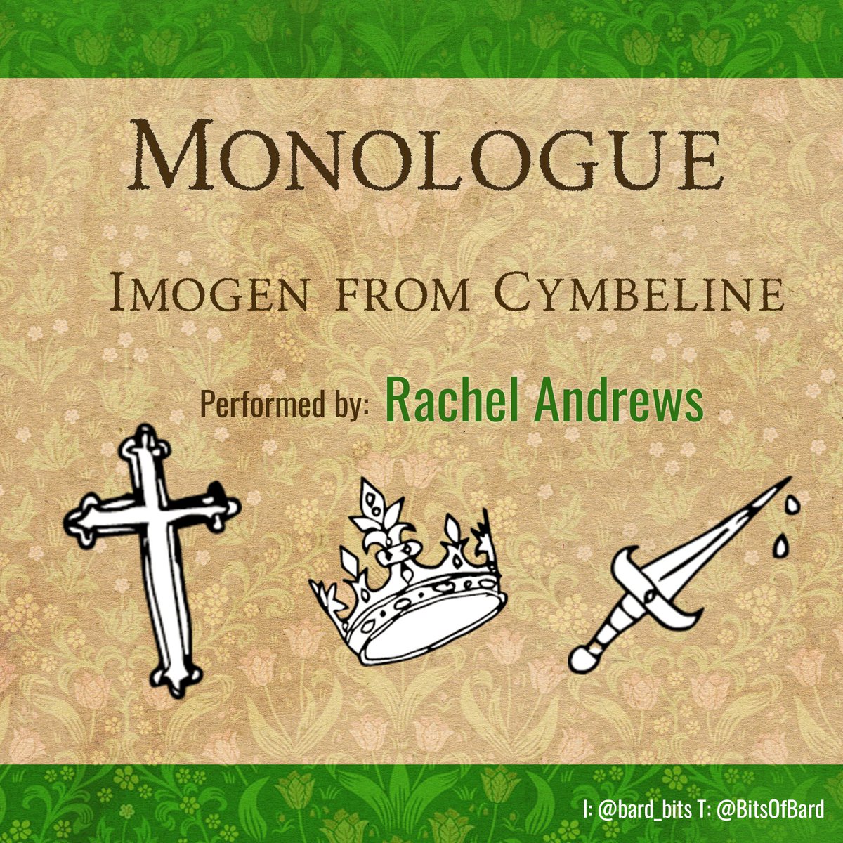 BitsofBard's tweet image. And last but not least we have a monologue from Cymbeline performed by Rachel Andrews

@GooseTheatre 
THIS FRIDAY!!
goldengoosetheatre.co.uk/bard-bits-shak…