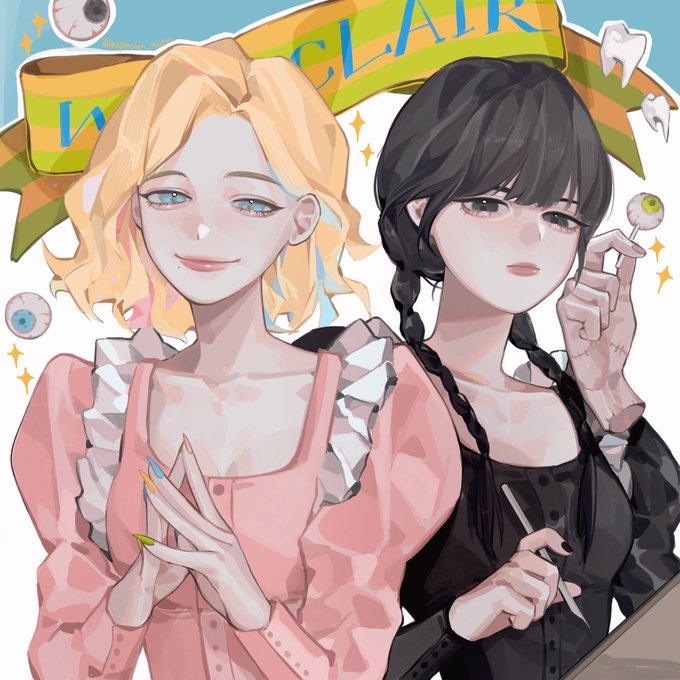 #wenclair 校慶一起賣咖啡因為enid撒嬌所以不得不來的Wednesday 