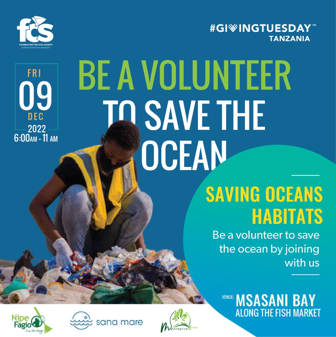 FCSTZ's tweet photo. Today is #GivingTuesday. Lets celebrate and inspire generosity in our communities.
Give back to the community! FCS will celebrate #GivingTuesday on 9 December 2022. Join us for #GivingTuesdayTZ Beach CleanUp .
Register via
https://t.co/BmVyZsSvzZ https://t.co/zRcZfraBqe