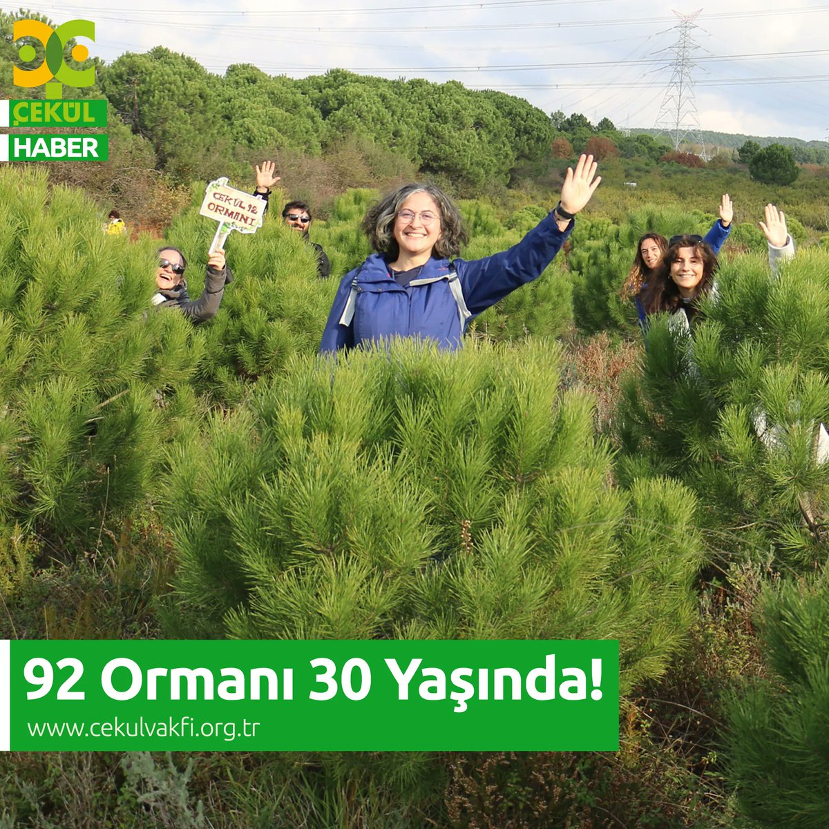 92 Ormanı 30 yaşında! 🌳🎉

Bundan tam 30 yıl önce, 22 bin İstanbullunun desteğiyle 100 bin fidan diktik.  Kente nefes olan, koruma alanında çalışan bizlere azim veren 92 Ormanı da size selam söylüyor.

Haberin devamı:
cekulvakfi.org.tr/haber/92-orman…

#92Ormanı30Yaşında #92Ormanı #7Ağaç