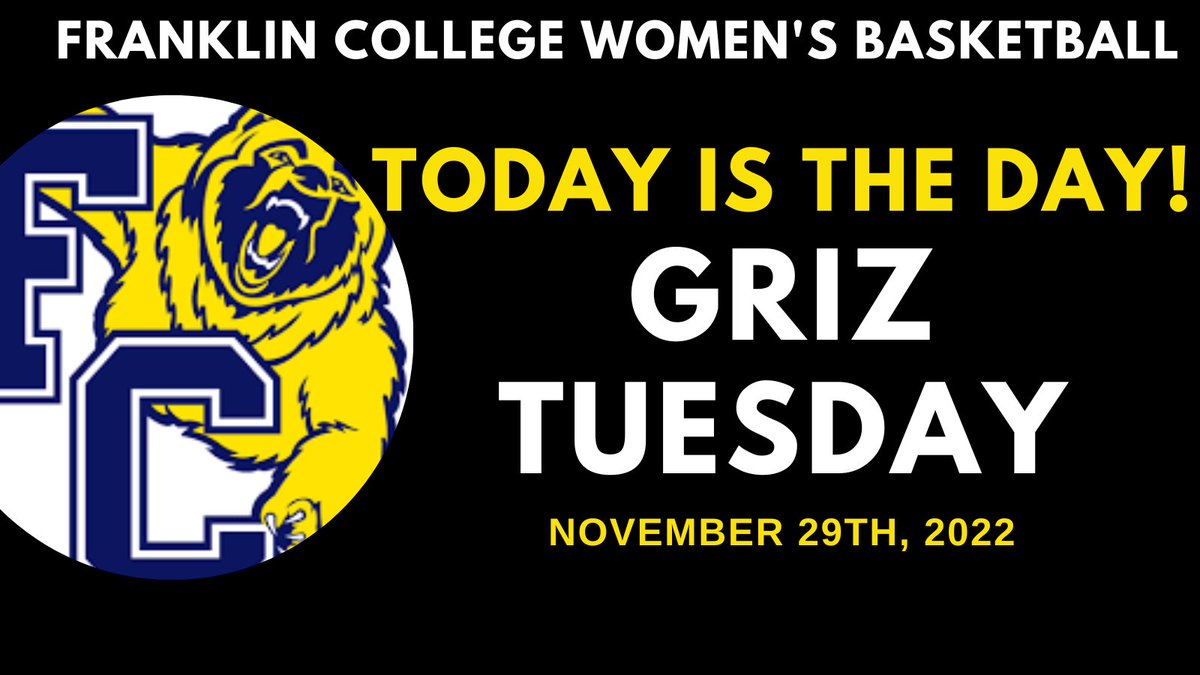It is finally here!! The link to donate is live! #GiveToWBBGriz

give.franklincollege.edu/schools/Frankl…