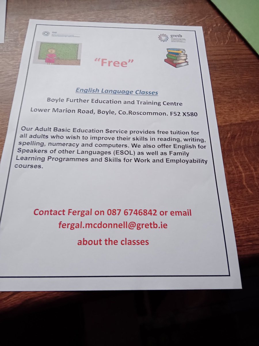 hsclSAttracta's tweet photo. Free adult classes including English Maths snd computers. https://t.co/XVCeTp0gvp