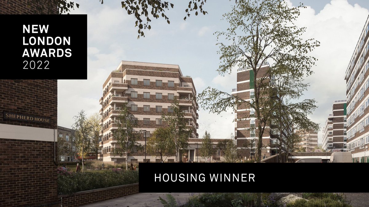 NLA (@nlalondon) on Twitter photo Having received a very high number of submissions, we have three winners in the Housing category. The first winner is the unbuilt York Way Estate by <a href="/MaccLav/">Maccreanor Lavington</a>.
#NLAwards22 Having received a very high number of submissions, we have three winners in the Housing category. The first winner is the unbuilt York Way Estate by <a href="/MaccLav/">Maccreanor Lavington</a>.
#NLAwards22