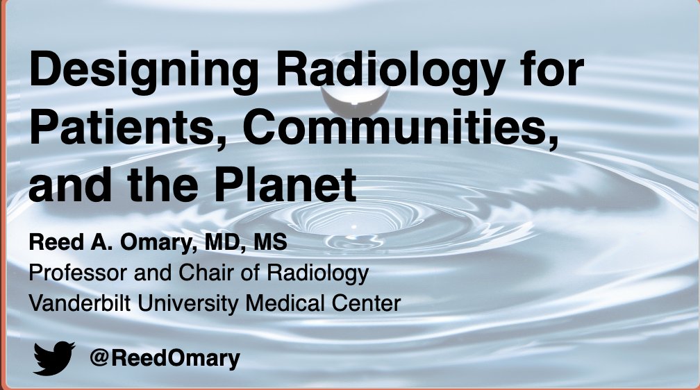 At today's #RSNA22 plenary session, I'm grateful for the opportunity to share how we can design #Radiology2030, together. Some key points: 1. Design healthcare with patients, not for them 2. Take civic action to promote community health & wellbeing 3. Embrace a planetary mindset