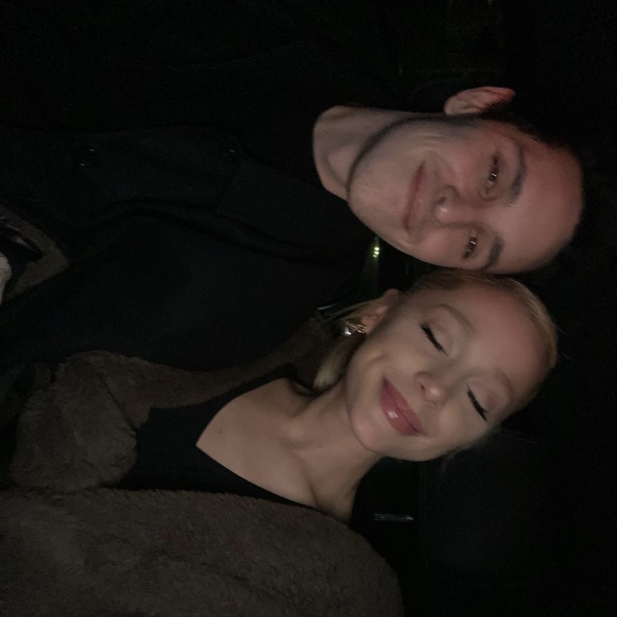 BuzzingPop's tweet photo. Ariana Grande and husband Dalton Gomez absolutiey serve in new Instagram post. https://t.co/OhjdL4kPtC