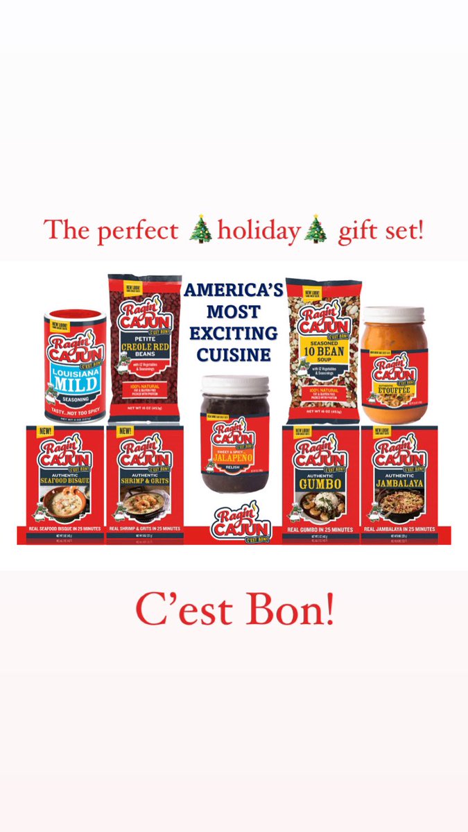 AcadianKitchens's tweet photo. Have yourself a Cajun Christmas!🎄 The perfect gift for anyone! 🎄

#cajun #louisianafood #cajunseasoning #louisianaseasoning #louisianarelish #louisiana #broussard #cajunfood #traditions #delicious #acadiankitchens #louisianalocal 
#cajunchristmas https://t.co/g6GwFLWGJH