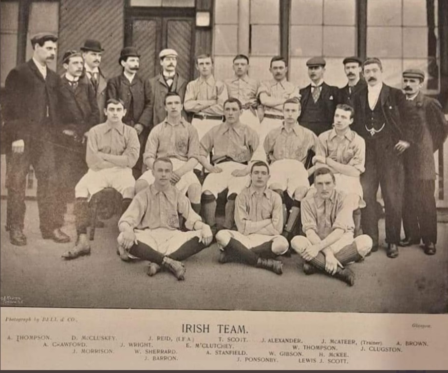 JefferzWilli's tweet image. Hiriam McKee from Belfast-emigrated to Canada
183rd  Canadian Infantry
Died this day 1916 of Paralysis in Manitoba Hospital
Footballer Cliftonville FC
My article attached with the Irish team photo 1895, his Attestation paper and death info document.