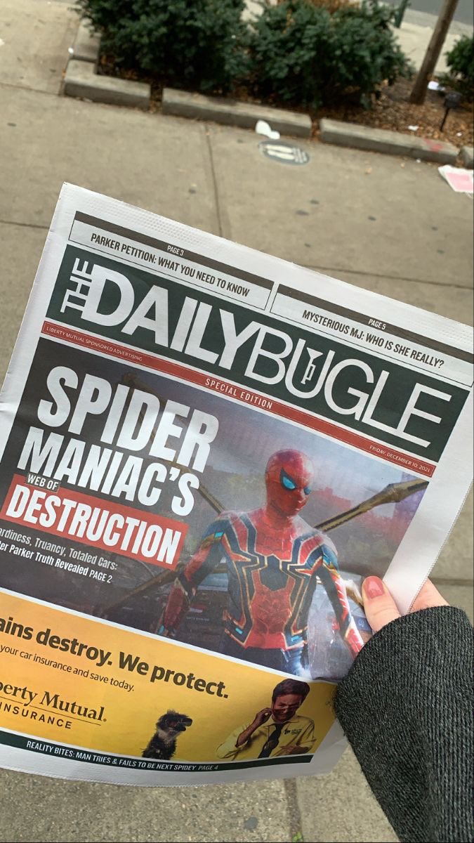 02214444__'s tweet photo. 蜘蛛俠< 🕷️🕸️ > Newspaper https://t.co/btOwLQxqym