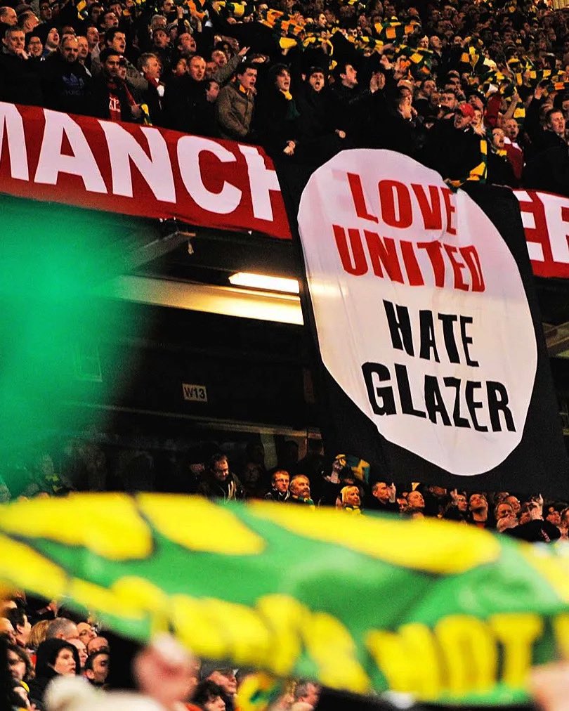 RobertM39883403's tweet photo. Fight goes on till the club is sold #GlazetsOut https://t.co/gDHle4f1kr