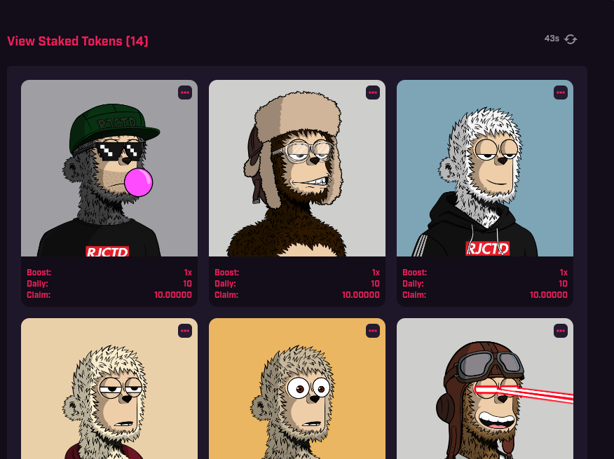 Loski358's tweet image. @Rejected_y00ts Just staked my squad