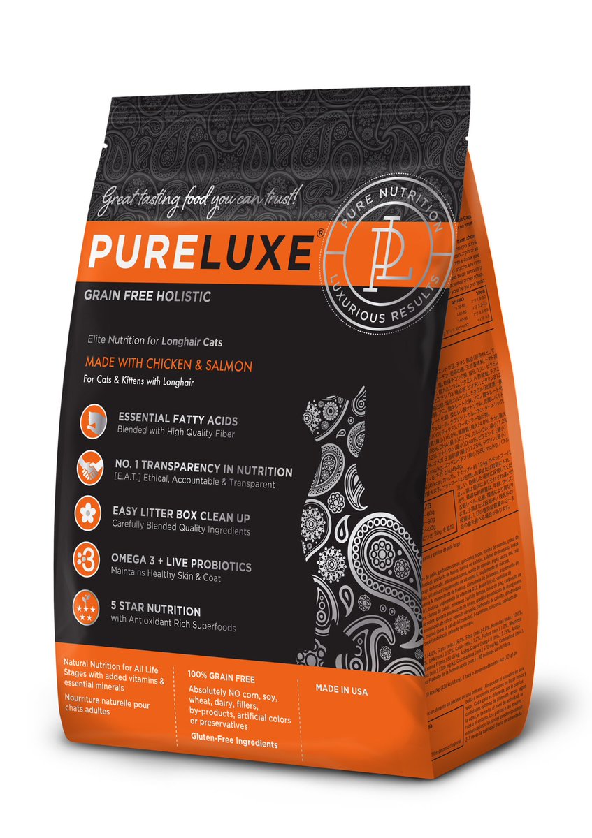 PureLUXEPetFood's tweet photo. We know how tough it is to deal with hairballs. That’s why we created our Longhair Cat formula. 

#pureluxe #longhair #cat https://t.co/D0vXZ9CAvw