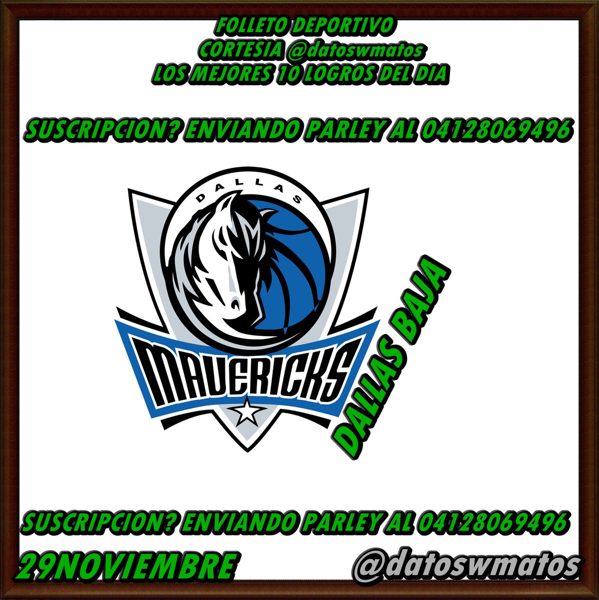 AQUI LES DEJO EL #FOLLETODEPORTIVO ADEMAS LES DEJO LA #LINEADIRECTA DE REGALOS DIRECTO DE LA SUSCRIPCION
$
VAMOS A DARLE RT Y SEGUIR A LOS 8000
SEGUIDORES INF GRATIS PARA TODOS

#29NOVIEMBRE
<a href="/m_estiben/">𝕏 Estiben Hernández </a> <a href="/SuperDatosVip/">𝕊𝕦𝕡𝕖𝕣 𝔻𝕒𝕥𝕠𝕤 𝕍𝕚𝕡</a>
 <a href="/Miguelmahc95/">🃏THE JOKER 🃏 Miguel Hernández</a> <a href="/parley4detrebol/">Parley4detrebol</a>
 <a href="/RebelionHipica/">Rebelion Hipica</a> <a href="/DatosdelExito/">D̳A̳T̳O̳S̳ ̳D̳E̳L̳ ̳É̳X̳I̳T̳O̳</a>