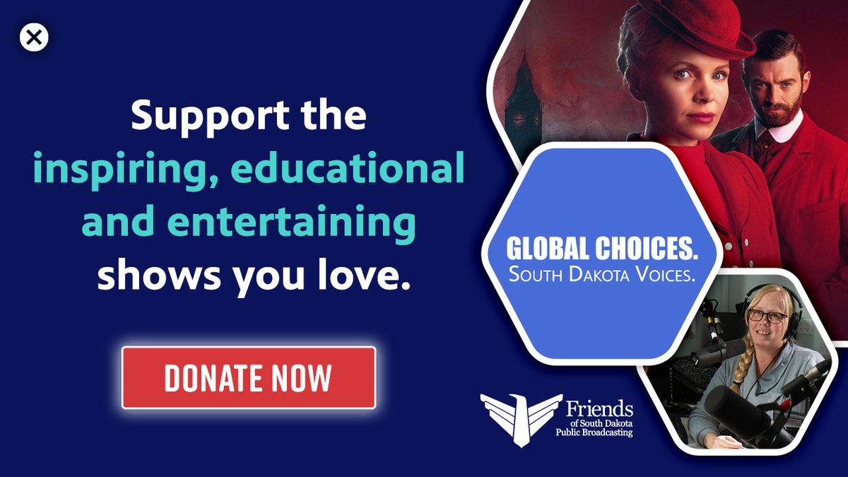 Giving Tuesday is underway!  Join with thousands of other South Dakotans in supporting the local and national programming you love on South Dakota Public Broadcasting.

Global Choices. South Dakota Voices.

bit.ly/2SyudbJ