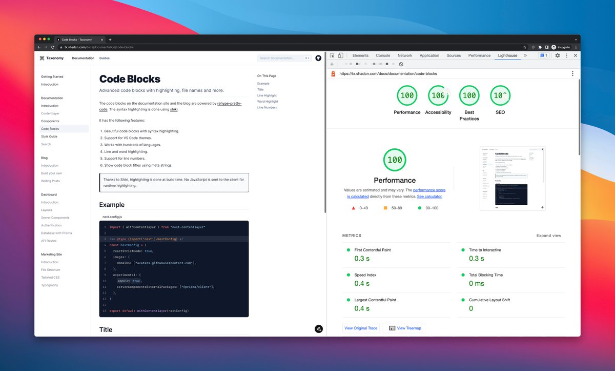 We. Are. Looking Good. 😎

Built using <a href="/nextjs/">Next.js</a> 13, app dir and server components.