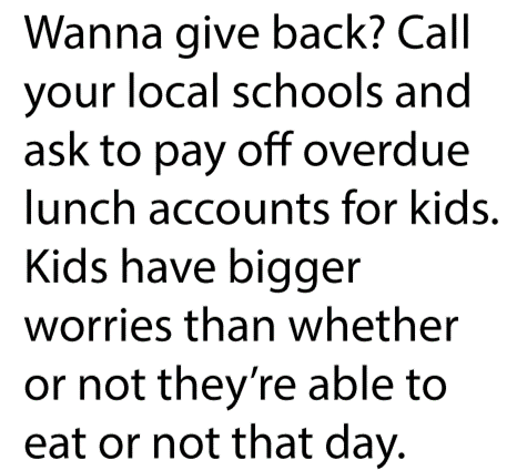 This makes sense to me, especially on Giving Tuesday. #givingtuesday #helpwhenyoucan