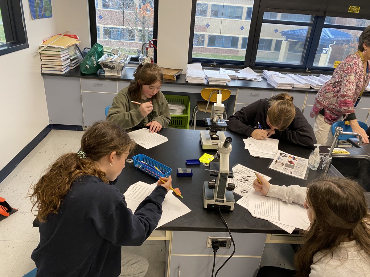 VictorSchools's tweet image. 7th graders in Mrs. Zebelman&apos;s  science class are learning how to use microscopes this week! #sciencestars @VictorCSD_Super @VictorJuniorHi1
