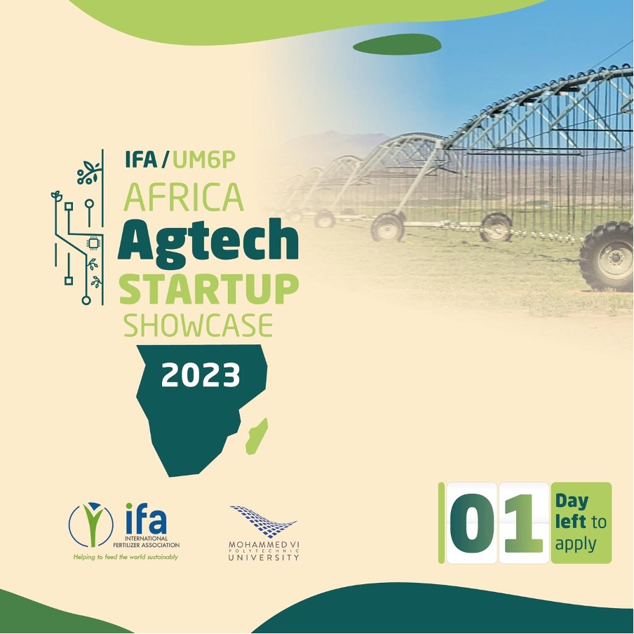 FertilizerNews's tweet photo. ⏳IFA/UM6P Africa AgTech Startup Showcase 𝐜𝐥𝐨𝐬𝐞𝐬 𝐫𝐞𝐠𝐢𝐬𝐭𝐫𝐚𝐭𝐢𝐨𝐧 𝐭𝐨𝐦𝐨𝐫𝐫𝐨𝐰 at 11:59pm (GMT+1).
More on themes &amp; eligibility here 👉 https://t.co/ZfcUXMkLD2
#SoilHealth #plantnutrition #advisory #information #Marketaccess #supplychain #financial https://t.co/H7gyqE3O2p